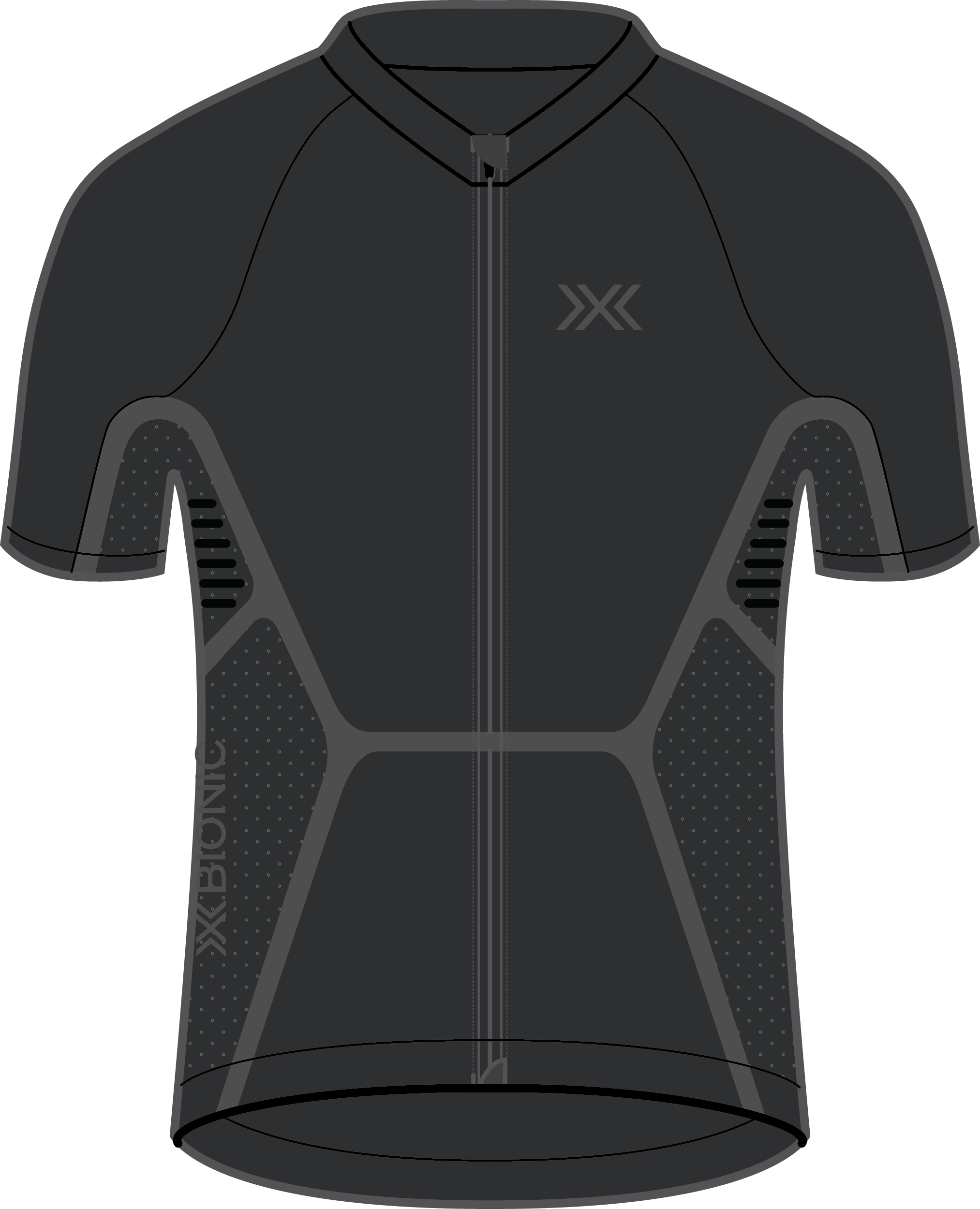 Women XCeed Ride Jersey SH SL / X black/rhino grey / L