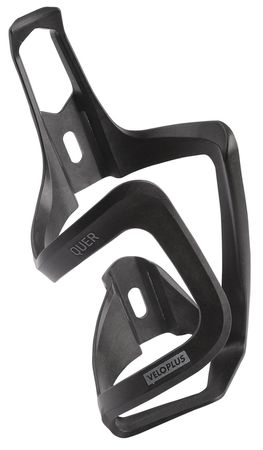 QUER Bidonhalter mit seitlichem Einschub / schwarz / RECHTS