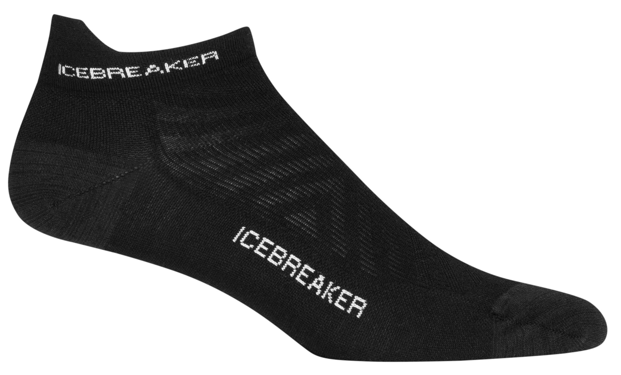 RUN+ UL MICRO Damen-Merino-Socken / black/snow / S=35-37