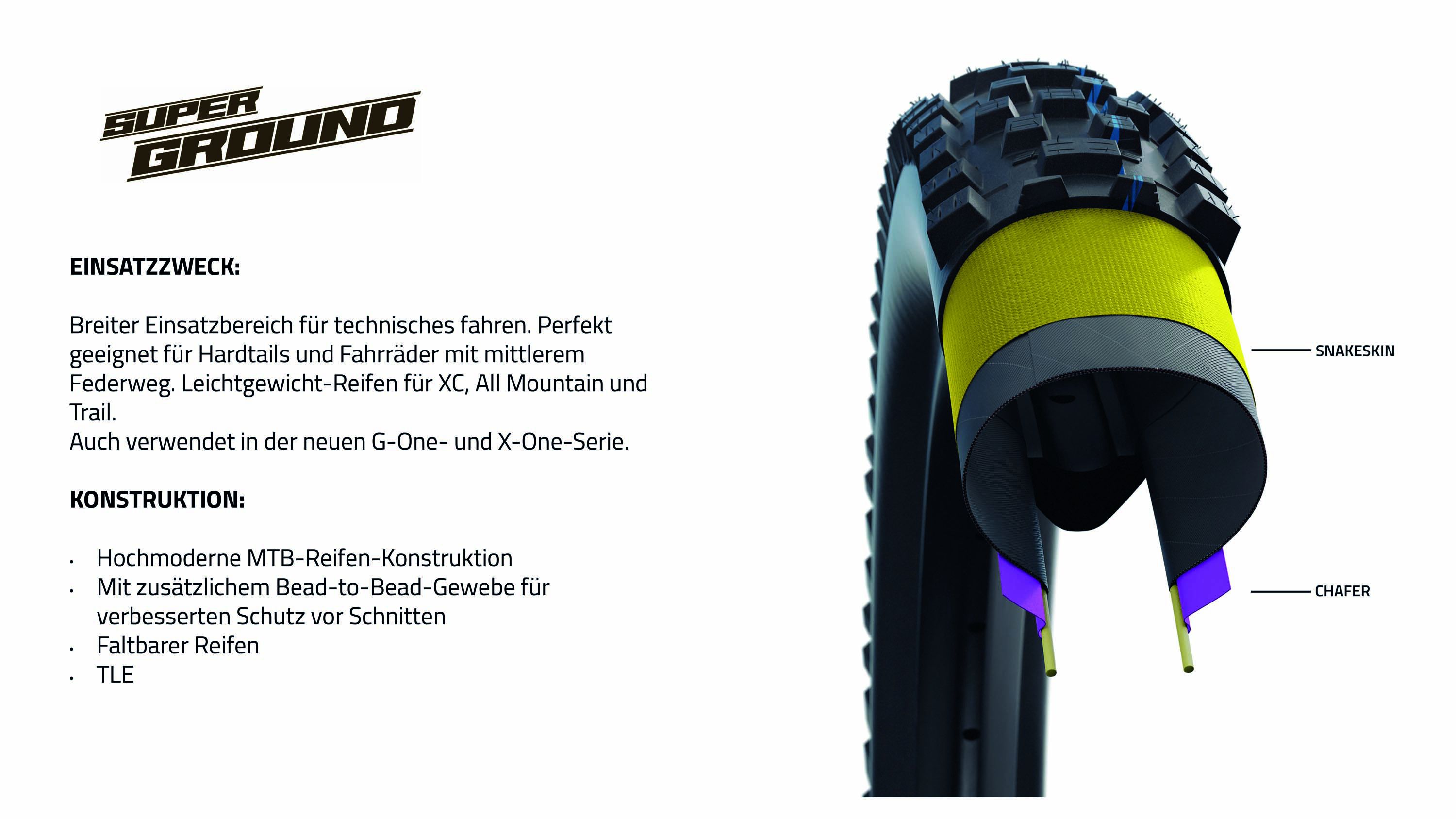 NOBBY NIC Evo Super Ground / Super Trail (26" / 27.5" / 29") MTB-Reifen / schwarz / 29" X 2.40"