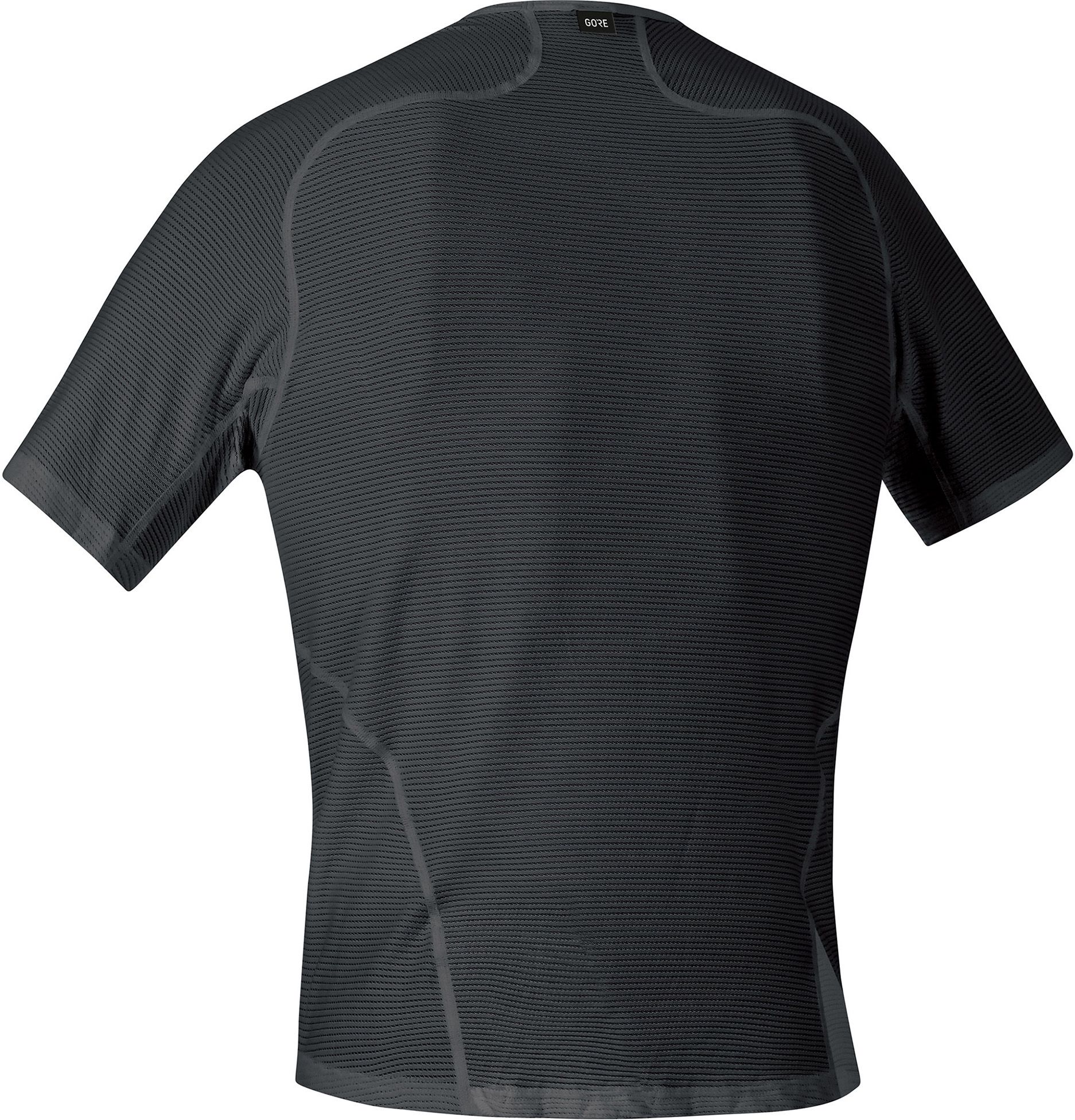 M BASE LAYER Herren-Kurzarmshirt / black / M