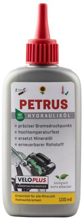 PETRUS HYDRAULIKÖL für Scheibenbremsen 100ml, biologisch leicht abbaubar / 100ML