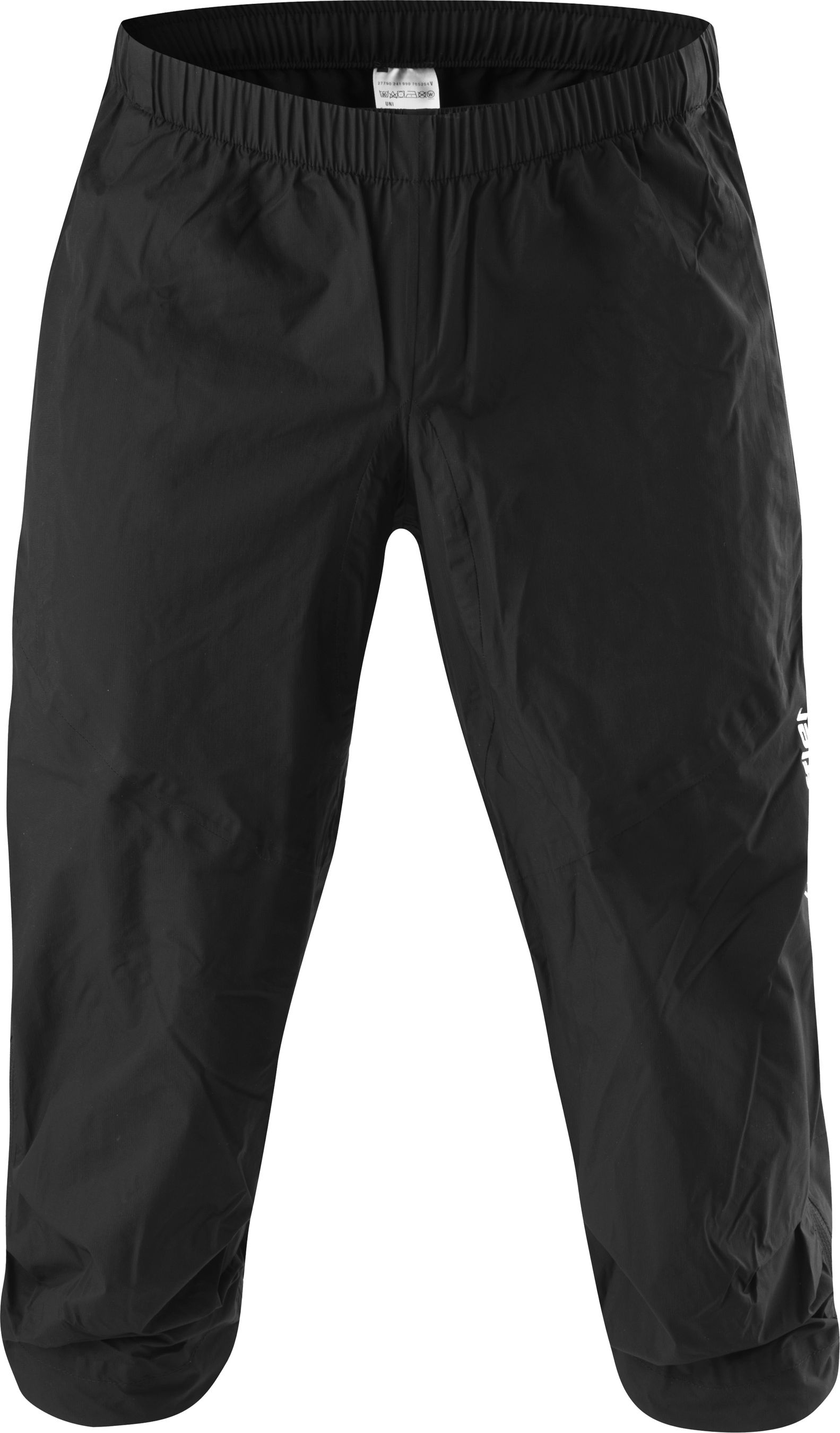 WPM POCKET Unisex-3/4-Regenhose / black / XXS