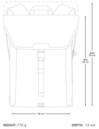 CITY BACKPACK Rucksack (20L) / grey / 20 L