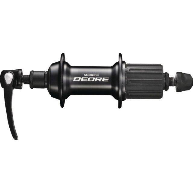 DEORE Hinterrad-Nabe FH-QC400 / schwarz / 32L, Rimbrake, 135/5mm