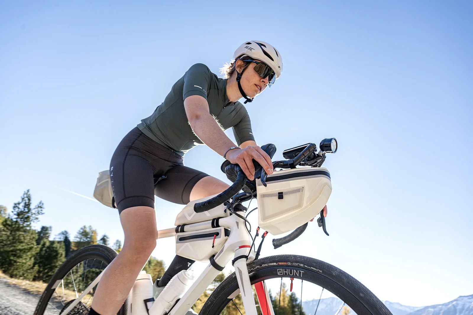 FRAME BAG SMALL 02 Rahmentasche / light grey / 1.4l