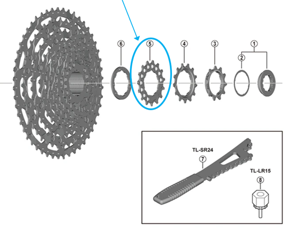 Zahnkranz CS-LG600 / 15 Zähne