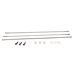 Spoke and Nipple 252mm CX-Ray Straight Pull Qty 3 / black