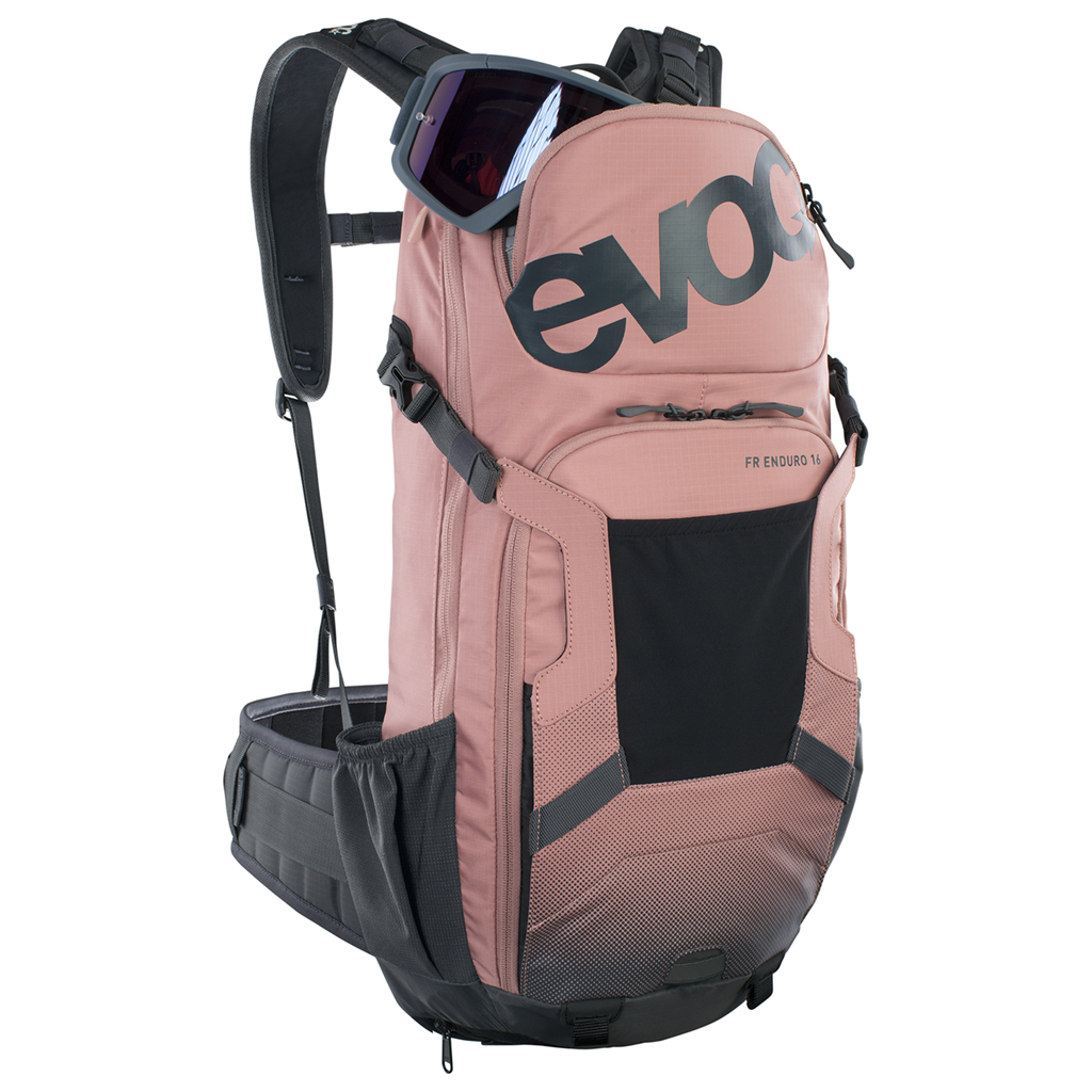 FR ENDURO Protektorenrucksack, 16 L / dusty pink/carbon grey / S