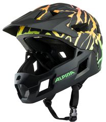 RUPI Kinder-Vollvisierhelm / fading-neon matt / onesize (50-55cm)