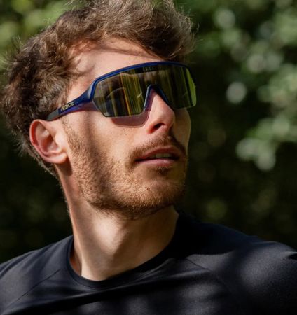 ERVO Sportbrille / gold blue
