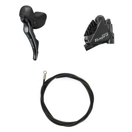 Scheibenbremsen-Set Tiagra BR-4770 mit ST-4720 / Schwarz / vorne, Hebel links, 2, 100 cm