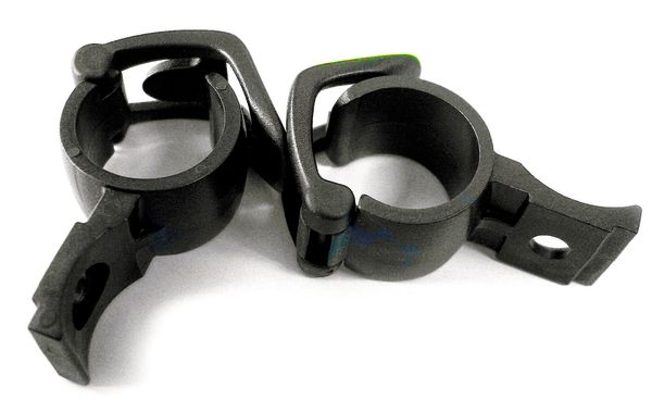 Befestigungsklemme schwarz Q 23-26mm Set à 2 Stk. / schwarz