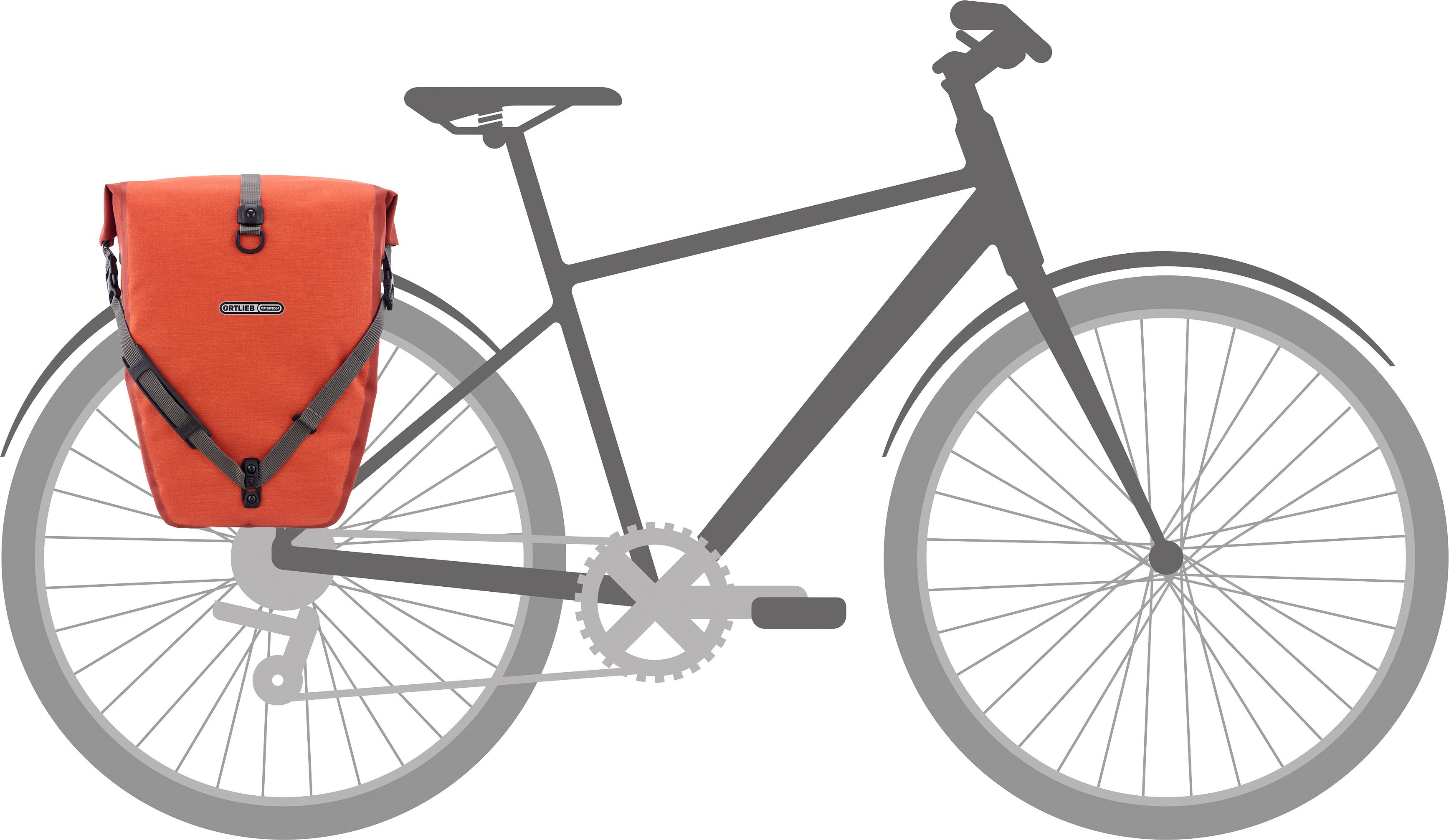 BACK-ROLLER PLUS CR Taschen (Paar) / salsa-dark chili / 2x20l