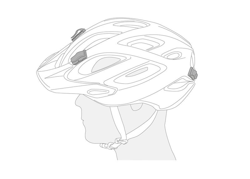 UNI ADAPTER Kabelclip für Velohelm