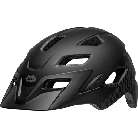 Sidetrack Child Helmet / matte black wavy checks
