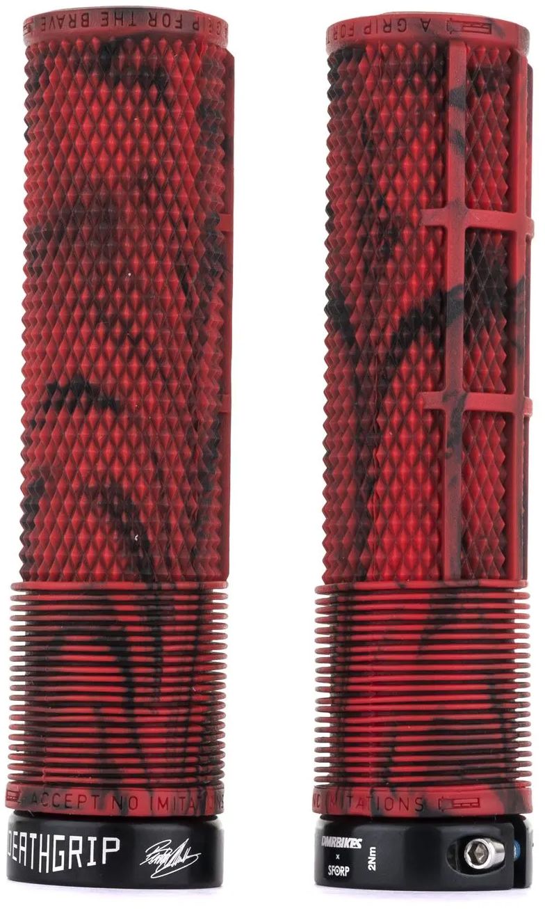 BRENDOG DEATH GRIP MTB Griffe / marble red / 31.3mm