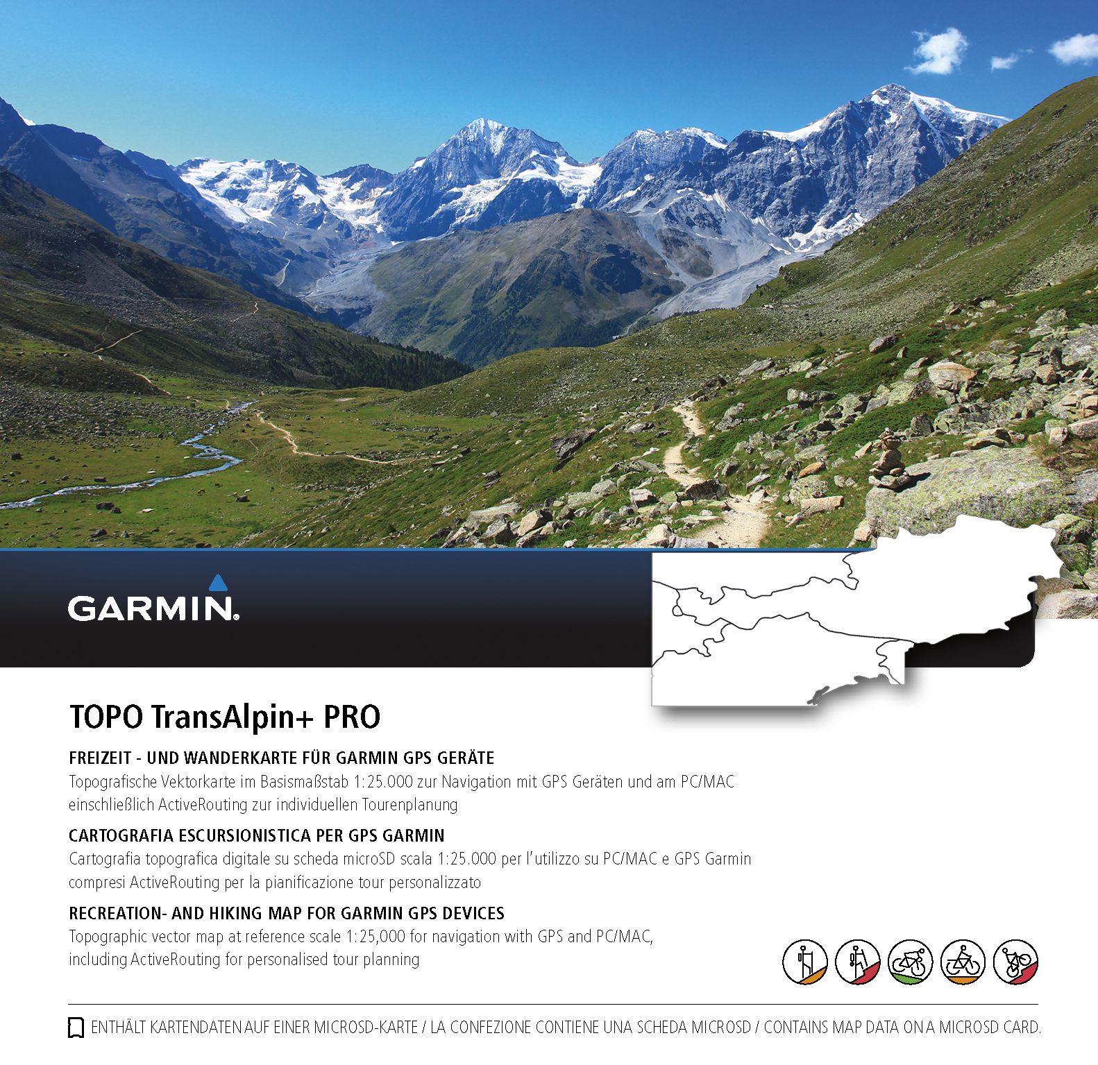 TOPO Transalpine+ PRO microSD