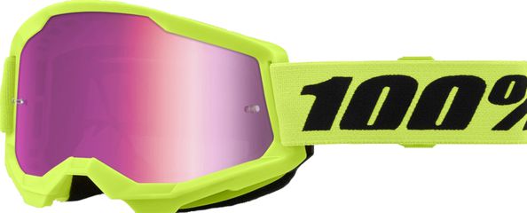 Goggle Strata 2 / Neon Yellow - Mirror Pink Lens / gelb
