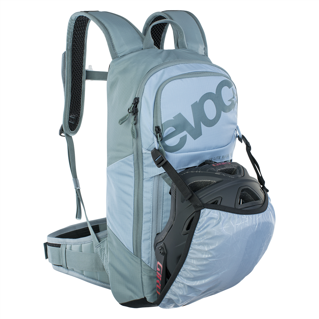 FR LITE RACE, 10 L, Protektorenrucksack / steel/copen blue / M/L