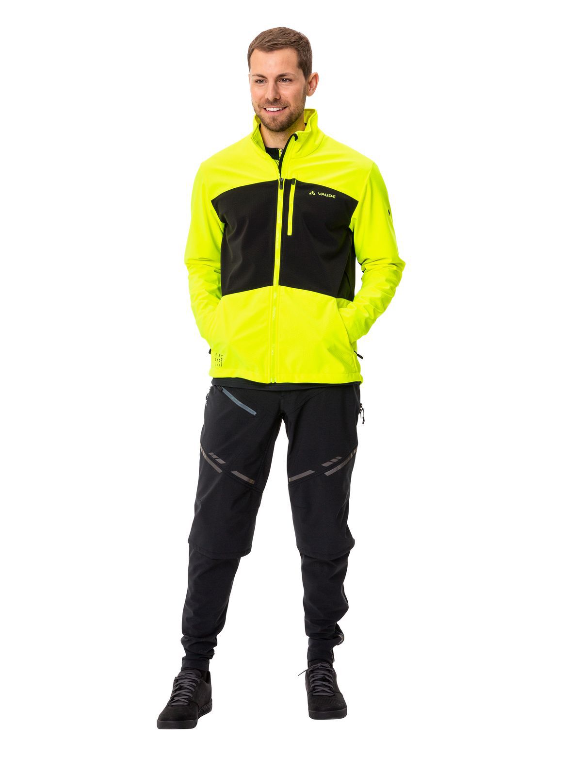 VIRT II Herren-Softshelljacke / neon yellow / L