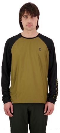 TARN WIND Herren-Merino-Langarmshirt mit Windschutz / lichen/black / XXL