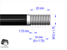 LEGGERO BECCO Steckachsenadapter für FOURMI / M12x1.75, 174mm