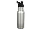 CLASSIC Edelstahlflasche / brushed stainless / 500ml, Sport Cap
