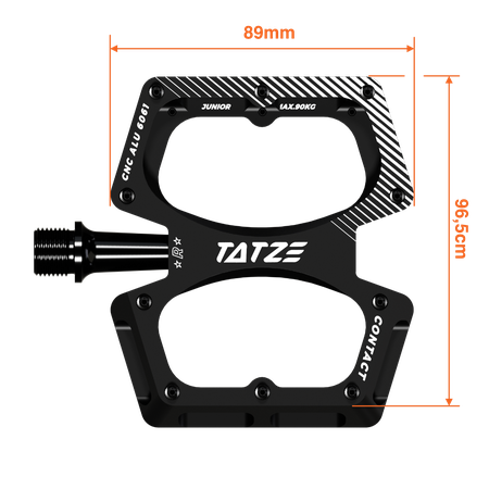CONTACT CNC JUNIOR Pedale / blau / 89 x 96.5mm