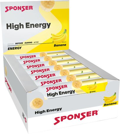 High Energy Bar, Display (30 x 45 g) / Banane