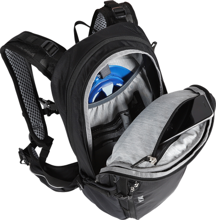 YAK Rucksack 19 + 5 Liter / schwarz grau / 19+5L