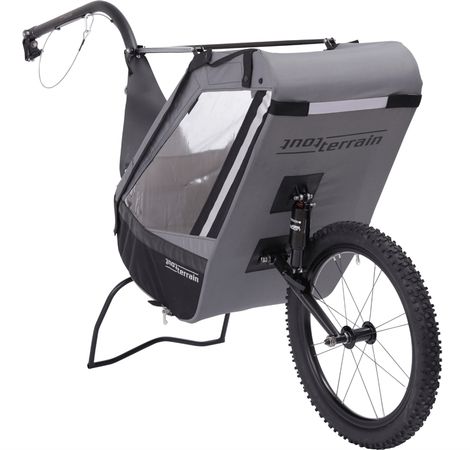 SINGLETRAILER Kinderanhänger / grau