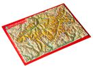 GEORELIEF GRAUBÜNDEN 3D-Postkarte