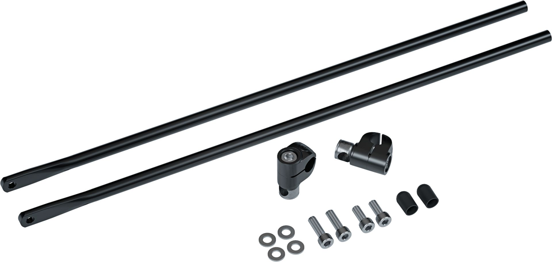 Halbschellen Montageset mit Klemmung Ø10mm / schwarz