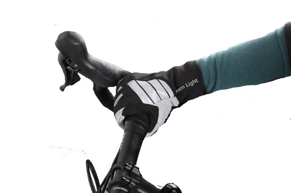 BEAM LIGHT 2.0 Unisex-Handschuhe / schwarz_silber / M