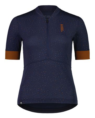 CADENCE Damen-Kurzarmtrikot / midnight terrazzo / S