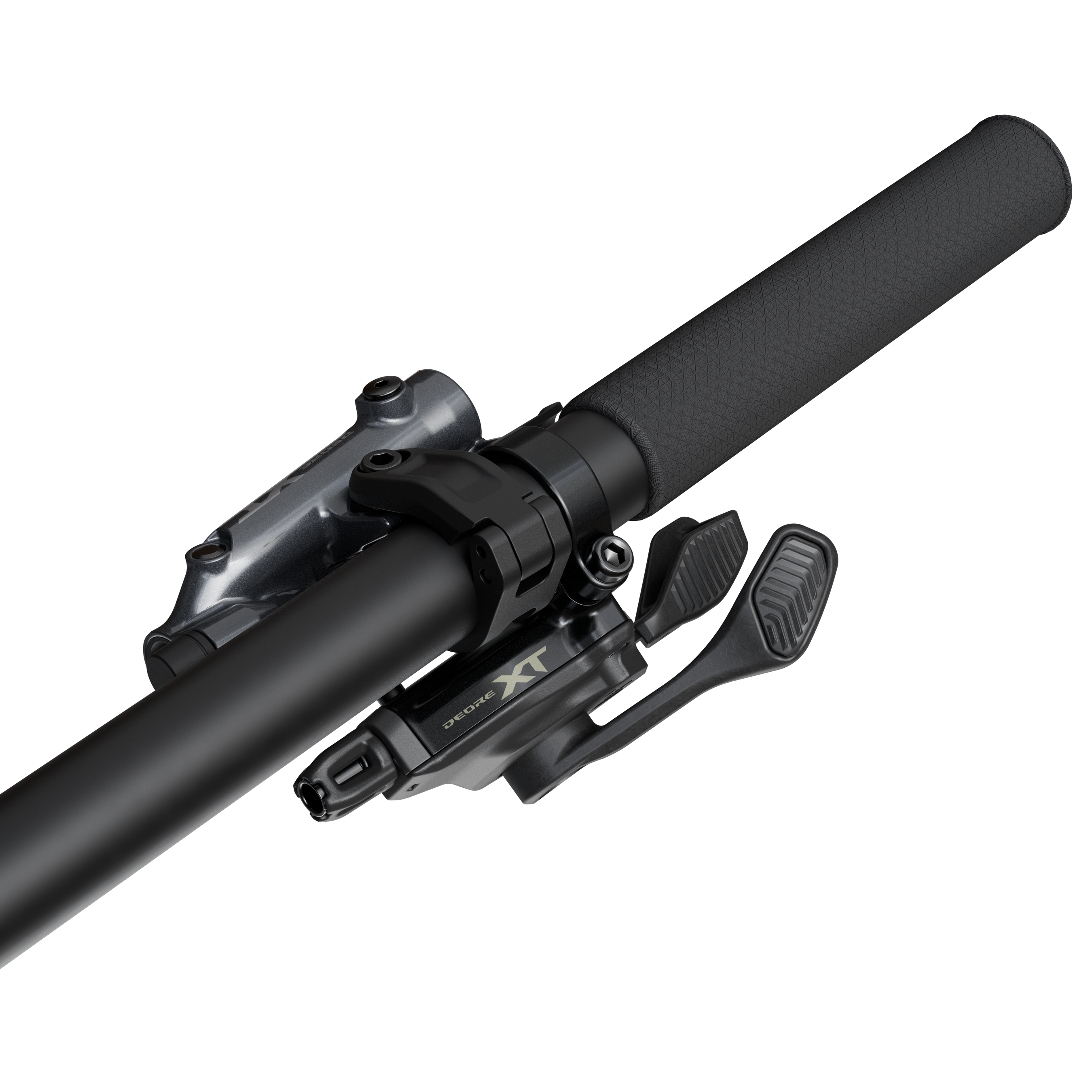 XT M8200 Schalthebel 12fach / schwarz / mit Bride