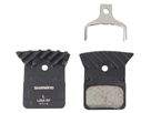L05A-RF Ice-Tec Bremsbelag , Resin/Trägerplatte Alu mit Kühllamellen