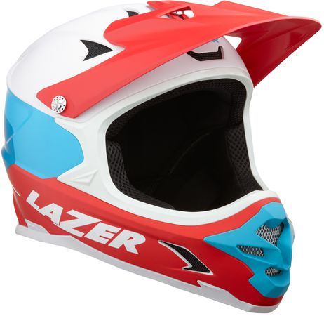 LAZER Unisex Extreme Phoenix+ ASTM Helm / white blue red / L