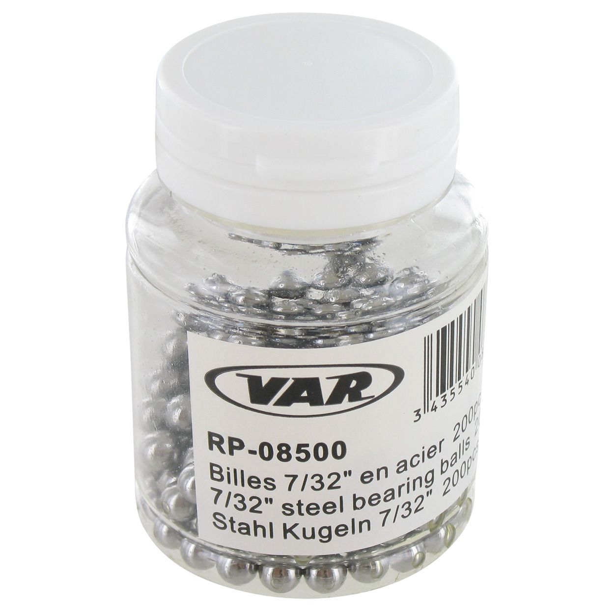 Stahlkugeln / silber / 7/32" = 5,55 mm, 200 Stück