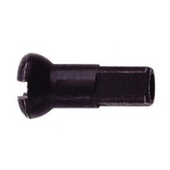 ALU-NIPPEL  2x12mm schwarz / schwarz