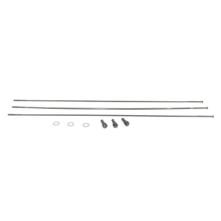 Spoke and Nipple 278mm Straight Rise 60 27.5 Qty 3 / black