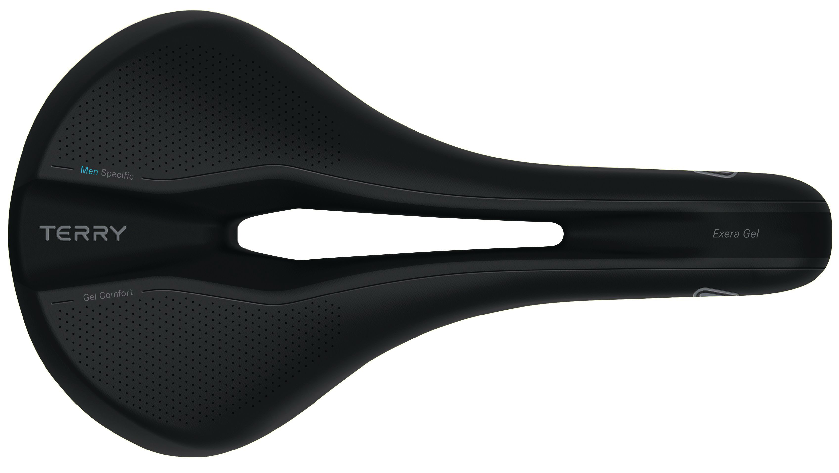 Sattel Fisio Flex Gel Man / schwarz / 172 mm, Standard 9-12 cm