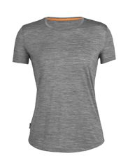 SPHERE II Damen-Merino-Kurzarmshirt / metro hthr / XL