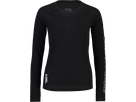 BELLA Damen-Merino-Langarmshirt / black / XS