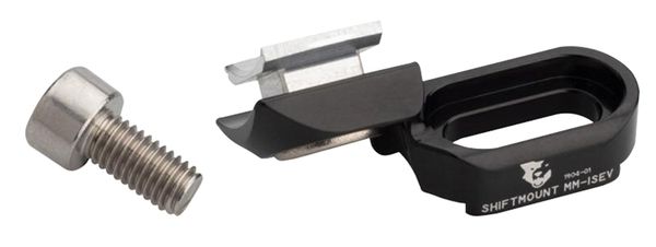 SHIFT MOUNT MM-ISEV Adapter rechts für SRAM 11/12fach-Trigger/Shimano I-Spec EV Bremshebel / schwarz / rechts