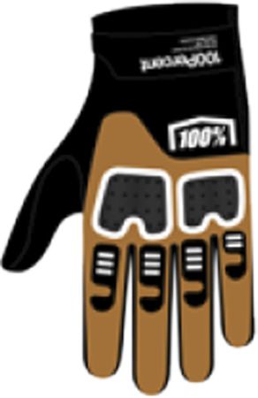 LANGDALE Gloves / black-tan / L