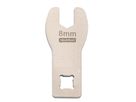 KRÄHENFUSS 8mm für Knarren-Adapter 1/4" / silber