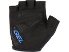 CHADI Kinder-Kurzfingerhandschuhe / black/cobalt blue / M=5