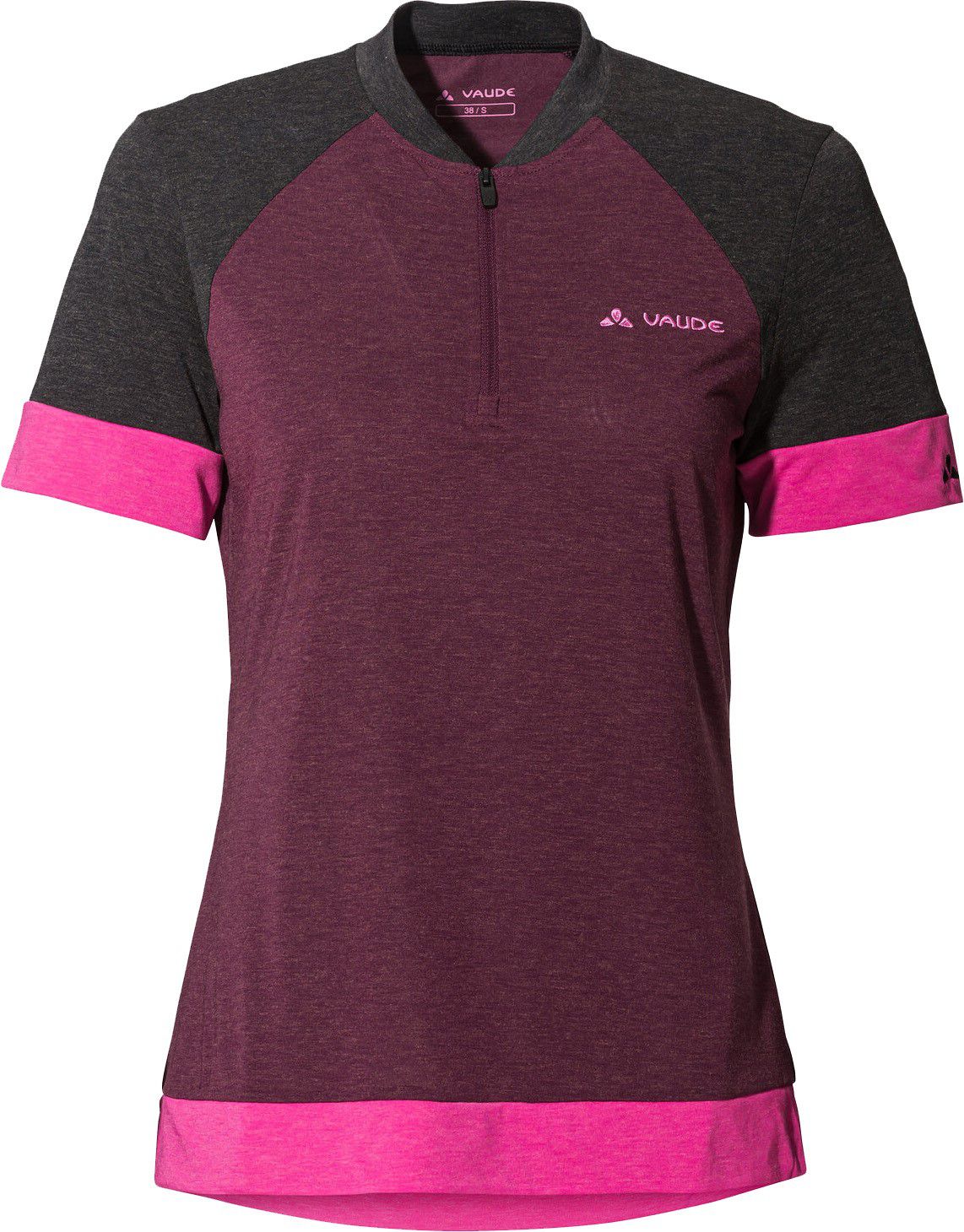 ALTISSIMO Q Damen-Kurzarmtrikot / cassis / 46
